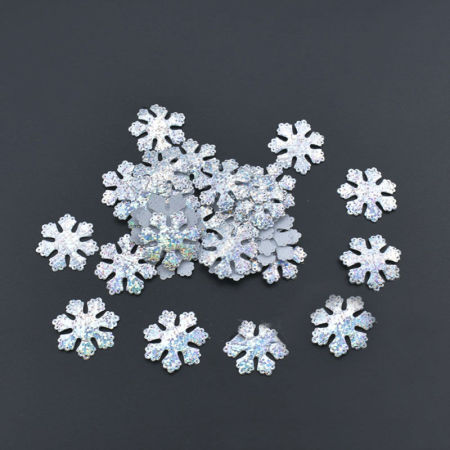 Bild von AB Farbe-Style13 100 Teile / los Weihnachten Schneeflocken Vlies Konfetti Für Zu Hause Weihnachtsfeier Tischdekoration DIY Handgemachtes Geschenk Liefert