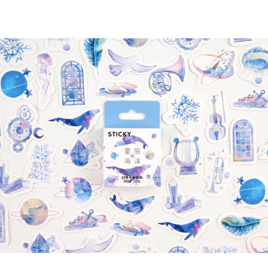 Bild von Bunt - Stern Ozean Mädchengeneration Serie 46 Stück in die kreative Hand Konto Dekoration Hand Konto Material Album Aufkleber