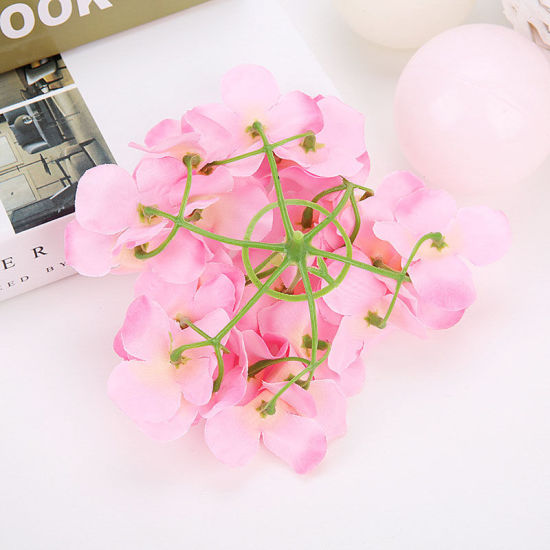 Picture of Red - Style1 Simulation Hydrangea Artificial Flower DIY Wedding Wall Decoration Artificial Flower Family Festival Party Event 