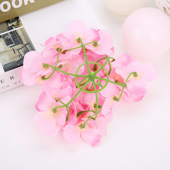 Picture of Mauve - Style6 Simulation Hydrangea Artificial Flower DIY Wedding Wall Decoration Artificial Flower Family Festival Party Event 