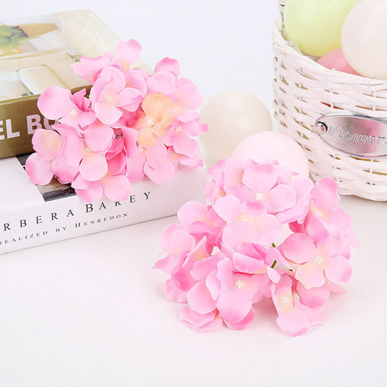 Picture of Pink - Style11 Simulation Hydrangea Artificial Flower DIY Wedding Wall Decoration Artificial Flower Family Festival Party Event 
