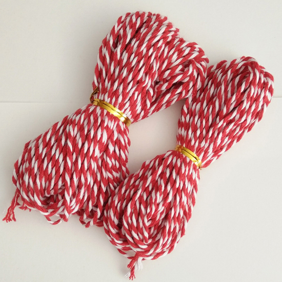Picture of Cotton Jewelry Cord Rope Red 1.5mm, 1 Roll (Approx 20 M/Roll)