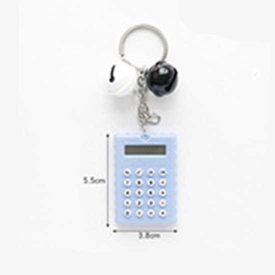 Picture of Bell blue South Korea hand calculator cartoon mini ultra-thin button battery cute calculator creative portable computer