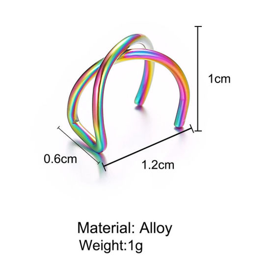 Bild von Ohrklemme Klipp Ohrring Bunt U-Form 12mm x 10mm, 1 Stück