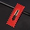Picture of Zinc Based Alloy & Acrylic Hair Clips Findings Red Rectangle 6cm, 1 Piece