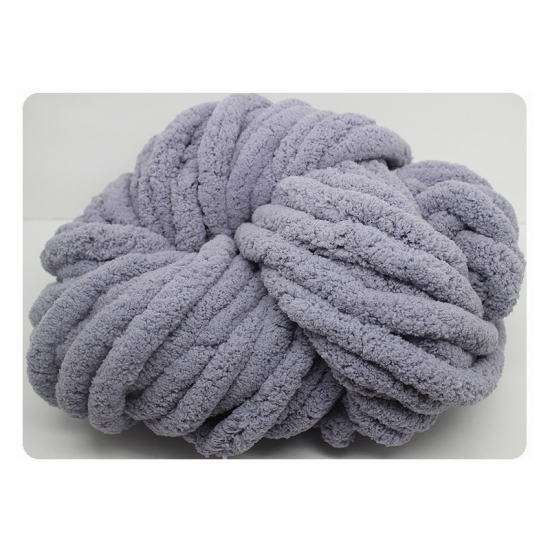 Bild von Grau - 18 Winter DIY super grobe weiche Wolle stricken handgewebte Einzelstrang