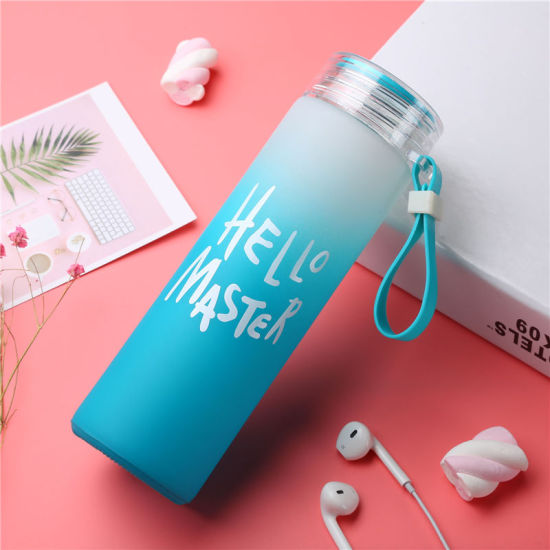 Picture of Blue - 500ML Quality Portable Scrub Colorful Water Drink Bottle Bottles