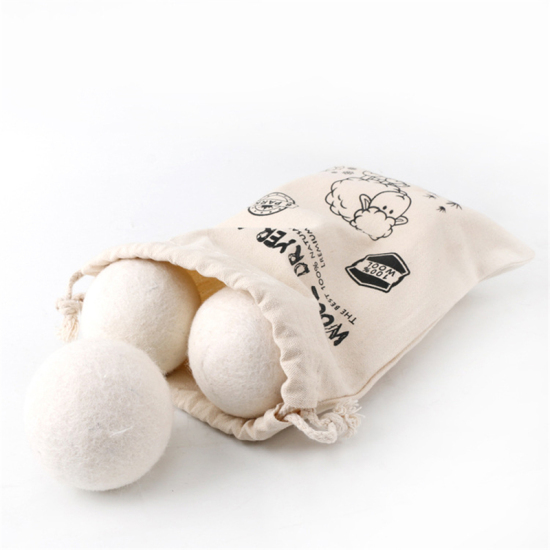 Picture of White - 7CM 1PCs Premium Wool Dryer Balls Natural Reusable Laundry Felt Softener Ball Antistatic for Washer Dryer
