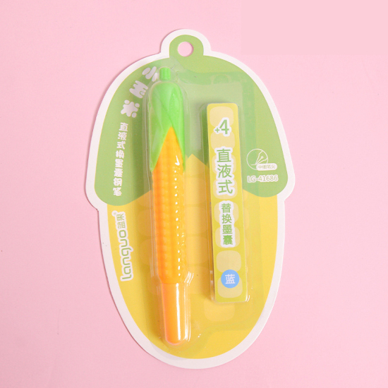 Picture of Corn soft silicone pen ink set student stationery