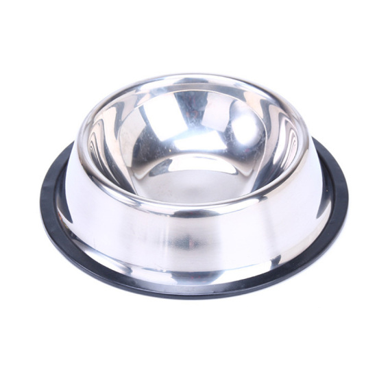 Picture of Silver Tone - 15cm Dog Puppy Cat Pet Animal Cage Hang-on Bowl Feeding Food Water Dish
