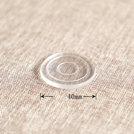 Picture of Silicone Table And Chair Foot Cover Transparent Clear Round 40mm Dia., 1 Set ( 8 PCs/Set)