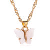 Picture of Necklace Gold Plated Yellow Butterfly Animal 51cm(20 1/8") long, 1 Piece