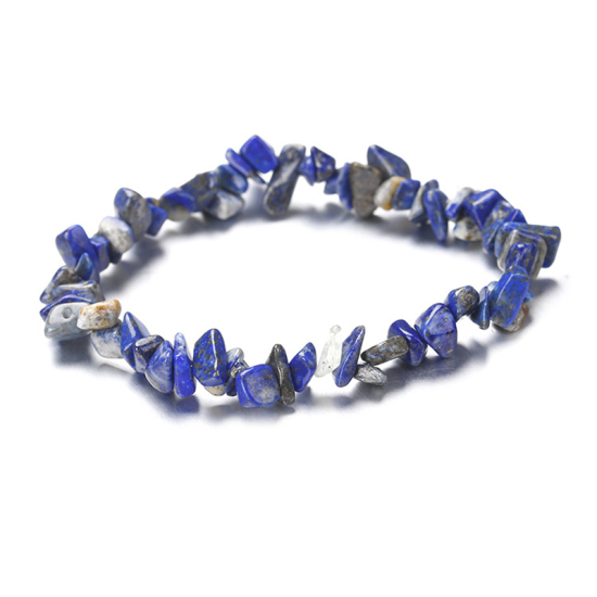Picture of Lapis Lazuli ( Natural ) Bangles Bracelets 22cm(8 5/8") long, 1 Piece