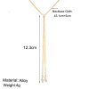 Изображение Y-Образный Ожерелье Лассо Позолоченный 43.1cm длина, 1 ШТ