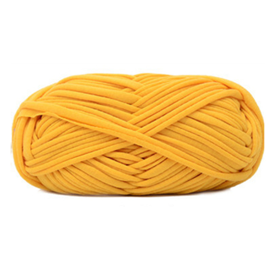 Picture of Polyester Blend Super Soft Knitting Yarn Yellow 32m(1259 7/8") long, 1 Ball