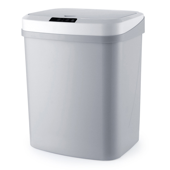 Picture of Plastic Intelligent Automatic Trash Can Gray 33cm x 26.5cm, 1 Piece