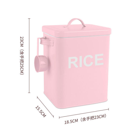 Picture of Iron Based Alloy Storage Containers Pink 23cm x 18.5cm, 1 Piece