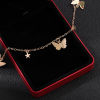 Picture of Choker Necklace Gold Plated Butterfly Animal Pentagram Star 37cm(14 5/8") long, 1 Piece