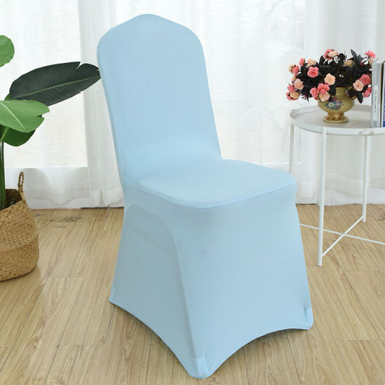 Picture of Polyester Chair Cover Light Blue 90cm x 45cm, 1 Piece