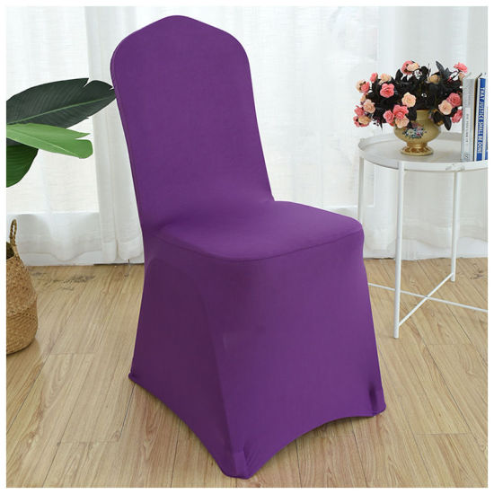 Picture of Polyester Chair Cover Purple 90cm x 45cm, 1 Piece