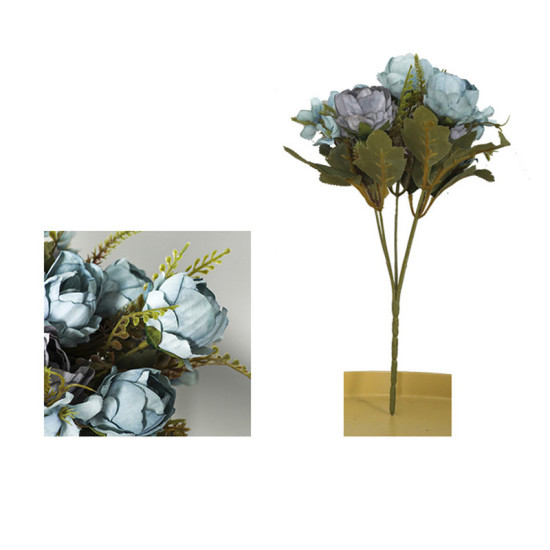 Picture of Plastic Artificial Flower Blue 30cm, 1 Piece