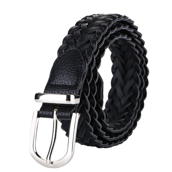 Picture of PU Leather Belt Waistband Black 101.6cm x 3cm, 1 Piece