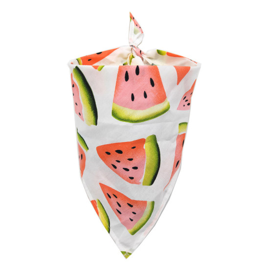 Picture of Fabric Pet Neckerchief Pink Triangle Watermelon Fruit 62cm x 43cm, 1 Piece