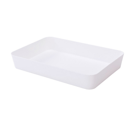 Picture of PP Storage Container Box Basket White Rectangle 26cm x 8cm, 1 Piece