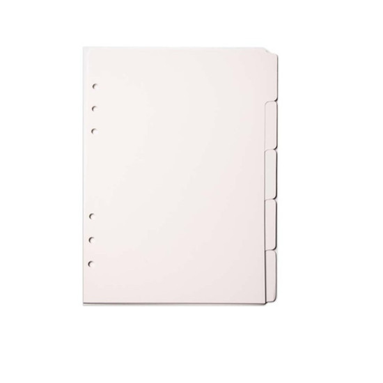 A6 紙 手帳 白 長方形 17cm x 13cm、 1 冊 の画像