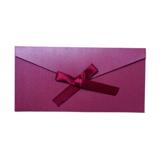 Picture of Paper Envelope Bowknot Fuchsia 22cm x 10.8cm, 10 PCs