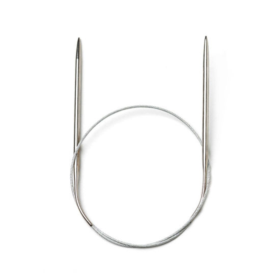 Picture of 5mm Stainless Steel Circular Circular Knitting Needles 60cm(23 5/8") long, 1 Pair