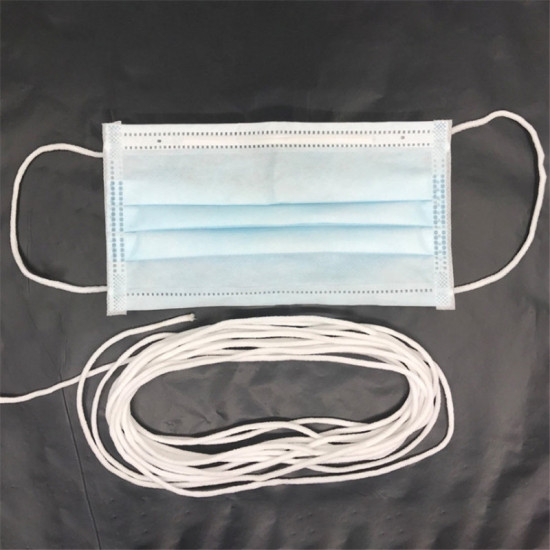 Picture of Polyester Elastic Cord For Mouth Mask Craft DIY Sewing Supplies White 5mm, 100 M