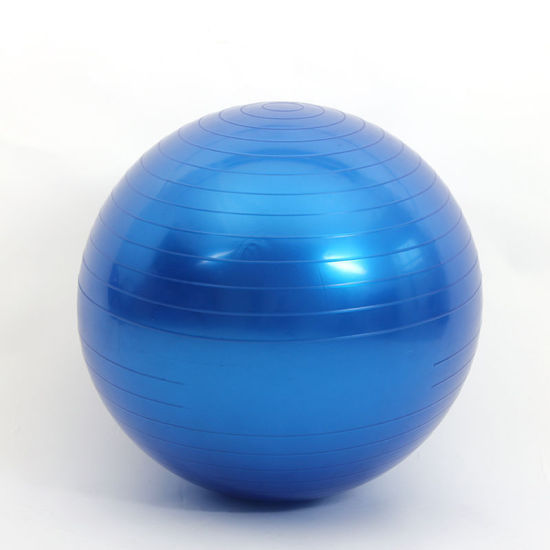 Picture of Blue - Sports Yoga Balls Pilates Fitness Gym Balance Fitball Exercise Training Workout Massage Ball 65cm without pump