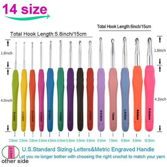 Picture of At Random - Mixed Crochet Hooks Needles Tools（30 Pcs/Set)