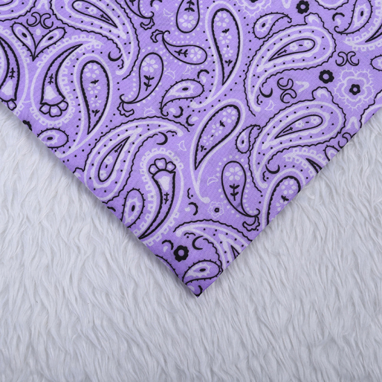 Picture of Purple - Printing Polyester Paisley Pattern Fabric For DIY Masks Quilting Garment Patchwork (Width：150cm），1M