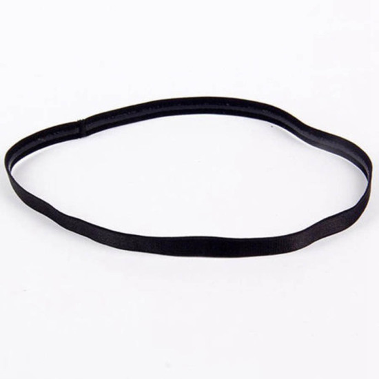Picture of Black - Non-slip candy-colored elastic sports rubber sports yoga hair band