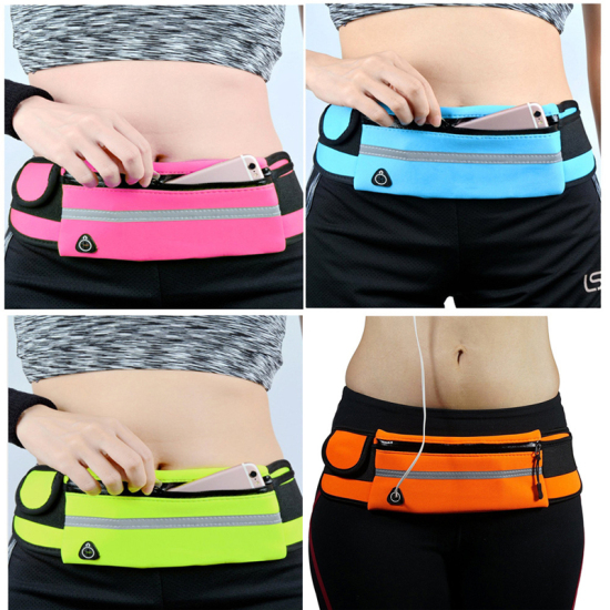 Picture of Fuchsia - Sport Wasit Pack Waterproof Running Belt Expanable Fanny Pack For All Kinds Of Cell Phones