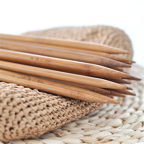 Picture of Natural - 4mm Bamboo Double Pointed Knitting Needles Coffee 36cm long（4 Pcs/Set），4 Sets