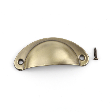 Bild von Eisenlegierung Kistengriff Halbrund Bronzefarbe Ziehbank 8x3.7cm 1.4x0.6cm, 1 Set