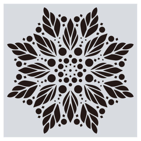 Picture of PET Buddhism Mandala DIY Painting Templates Stencils
