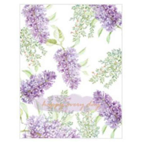グリーティング カード 封筒 紫 花パターン 13.8cm x 9.3cm 12.9cm x 8.5cm、 1 セット ( 2 個/セット) の画像