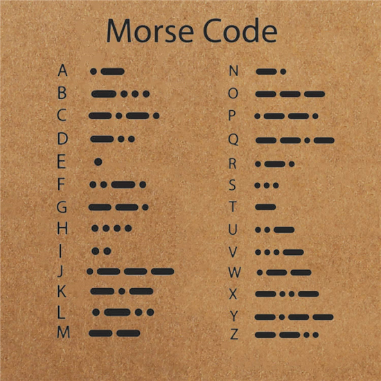 Image de Bracelets Tressés Code Morse en Cuivre Doré Noir Mots" Hope " 1 Pièce