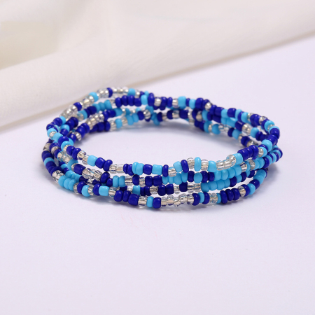 Picture of Boho Chic Bohemia Beaded Layered Body Waist Belly Chain Necklace Multicolor