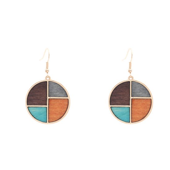 Picture of Earrings Multicolor Round 1 Pair