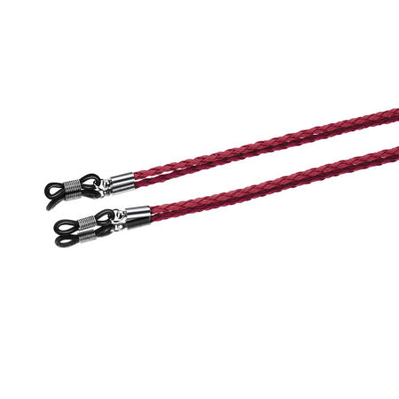 Imagen de PU Soporte de la Cadena de Lentes Rojo 70cm longitud, 1 Unidad