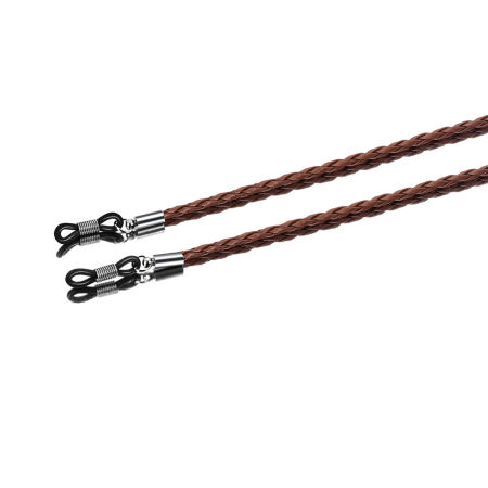 Imagen de PU Soporte de la Cadena de Lentes Marrón 70cm longitud, 1 Unidad