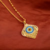 Imagen de Religión Collares Chapado en Oro Azul Mal de ojo Multicolor Rhinestone 50cm longitud, 1 Unidad