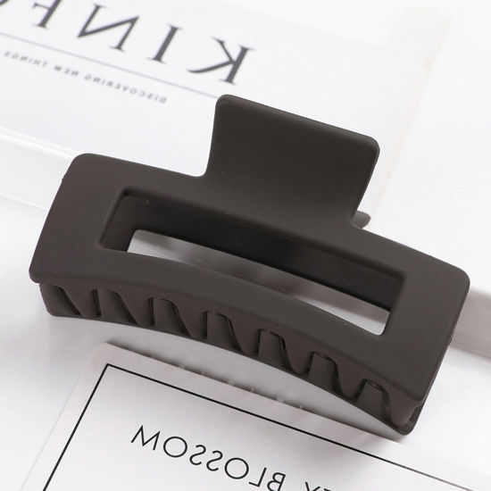 Immagine di Plastica Forcina Grigio Scuro Rettangolo Smerigliato 8.5cm , 1 Pz