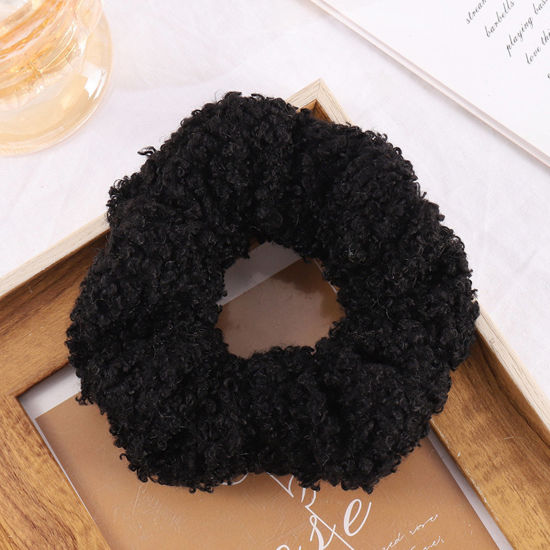 Picture of Fabric Hair Ties Band Black 12cm x 12cm, 1 Piece