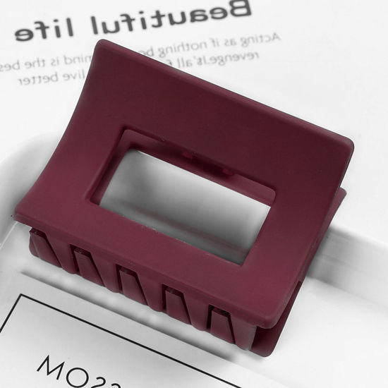 Immagine di Resina Forcina Colore di Vino Rosso Geometrica Smerigliato 6.2cm x 4.5cm , 1 Pz